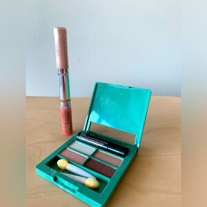 NEW Clinique Eyeshadow and Mascara Compact with Sheer Shimmer Glosswear for Lips